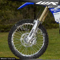 Reflective Motorcycle Wheel Sticker Rim Decals Stripe Tape Waterproof 21‘’18‘’ For WR250R WR250F WR450F WR 250R 250F wr 450F