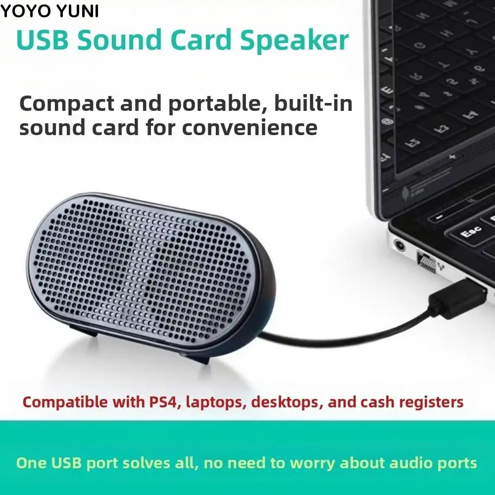 

Portable Stereo Sound Mini USB Speaker Mini Size Powered Speaker Multimedia Speaker Stereo 3D Sound Computer USB Soundbox Laptop
