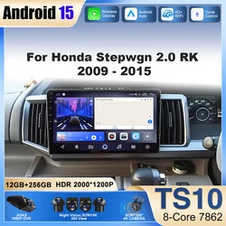 Android Car Radio For Honda Stepwgn 2.0 RK 2009-2013-2015 Navigation Player Multimedia Android Auto Carplay 2Din DVD Stereo DSP
