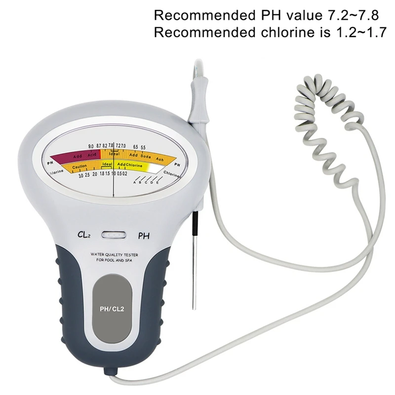 N38R_2 in 1 Water Quality Testing Device PC-102 Tester for Swimming Pool
