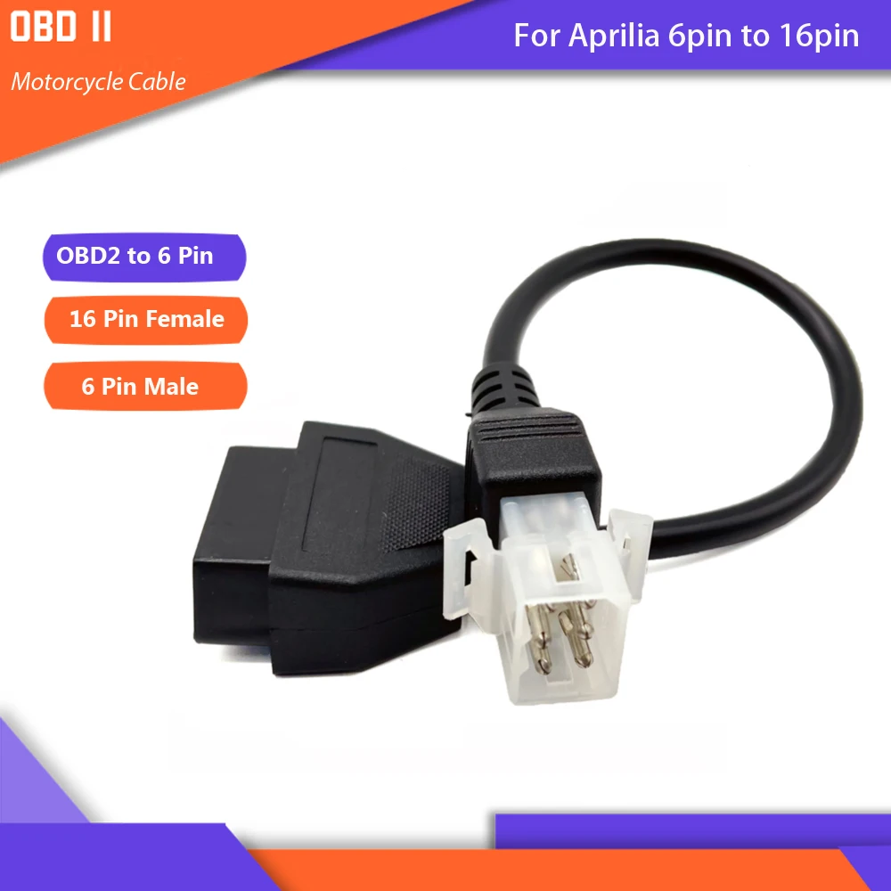 Motorcycle OBD2 Cable Diagnostic adapter for Benelli for Husqvarna for Aprilia 6Pin for ATV 8Pin for Yamaha Motorboat 3Pin