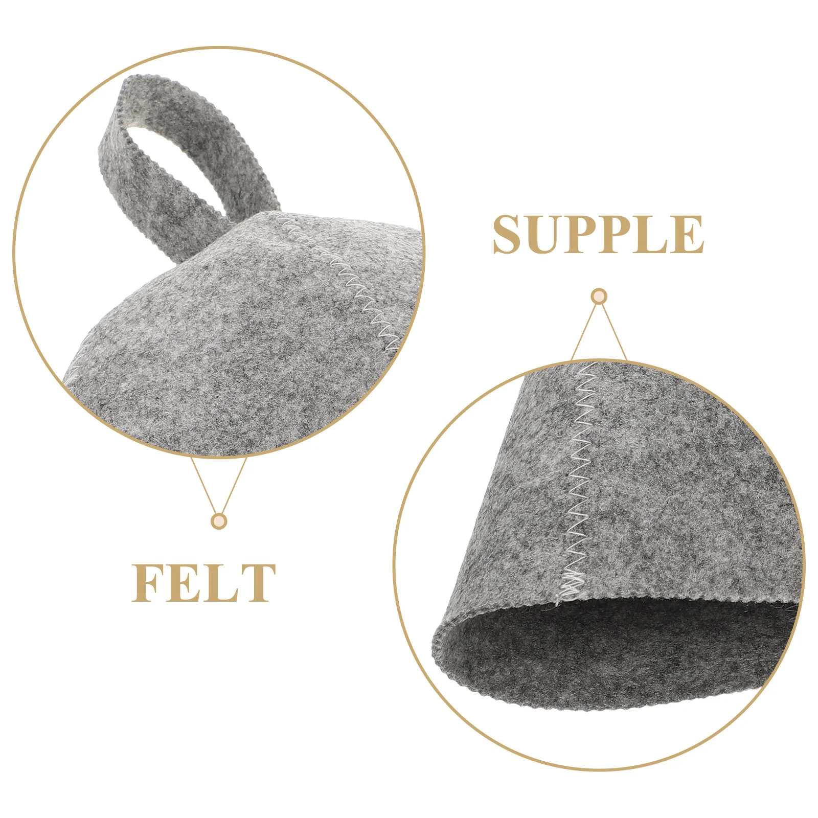 

Shower Cap Bathing Caps Hair Hat Sauna Large Felt Bath Hat Gray s Durable Practical Protect Scalp Heat Dryness Spa