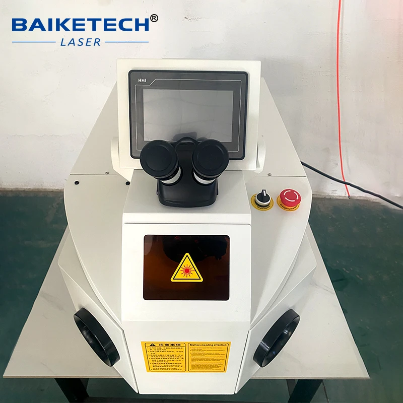 Desktop YAG Laser Welder Adjustable Pulse Energy 0.1mm Fine‑Welding for Rings Bracelets Pendant Jewellery Making