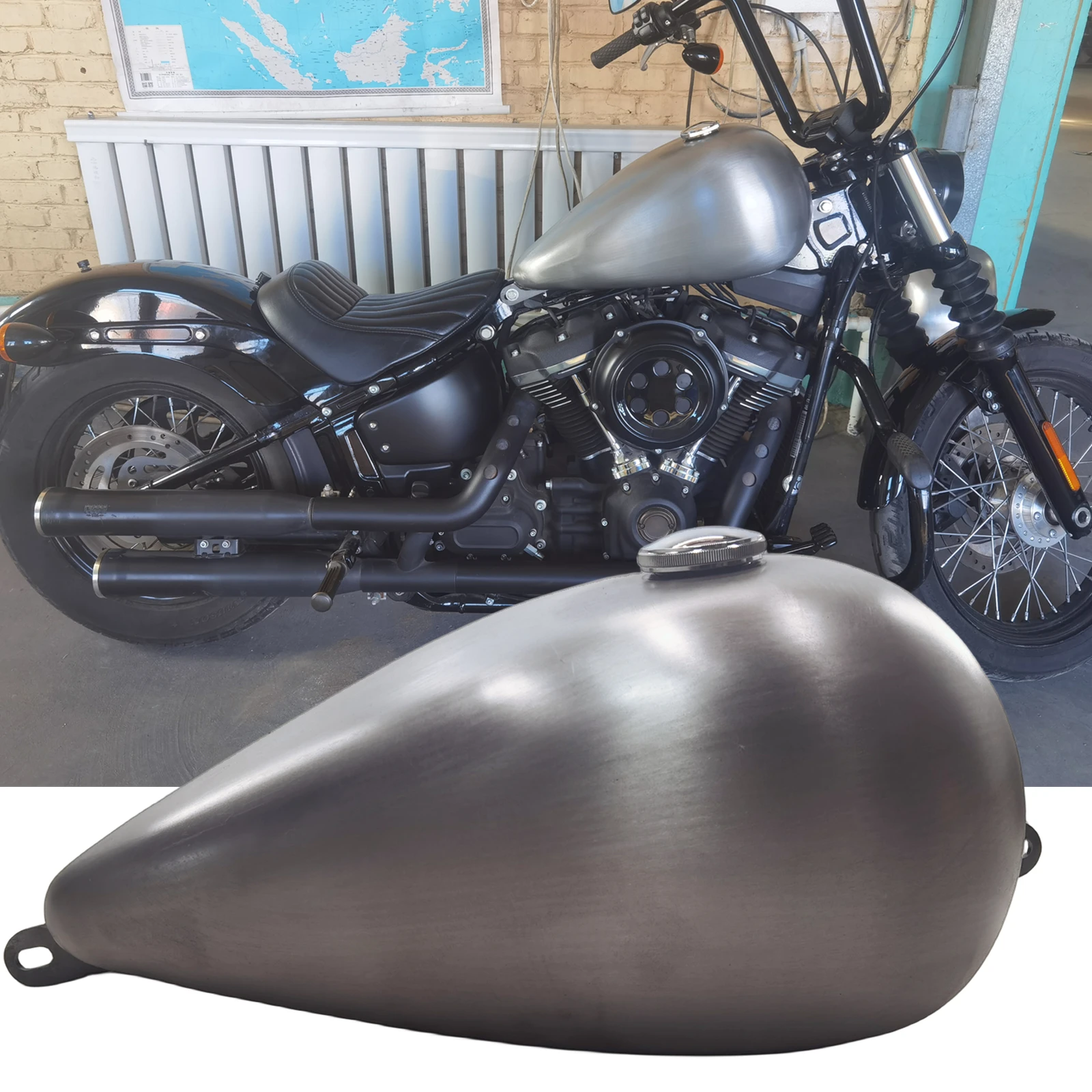 

24 L Motorcycle Petrol Gas Fuel Tank For Harley Softail Street Bob M8 After 2018 Models