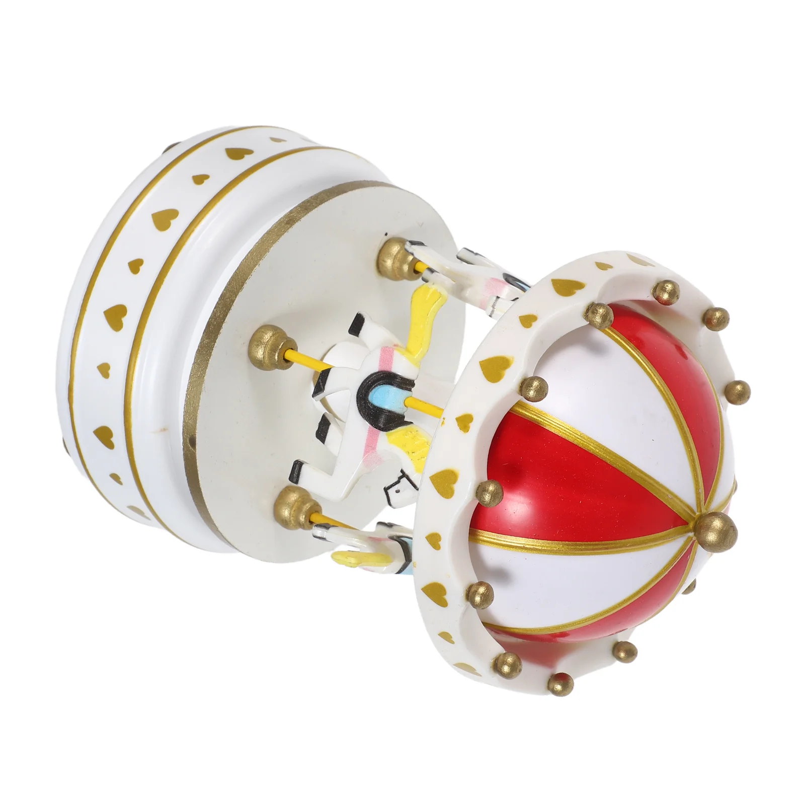 

Rotating Carousel Music Box Vintage Mechanical Merry-Go-Round Horse Wind-Up Christmas Ornament Birthday Present Office Desk