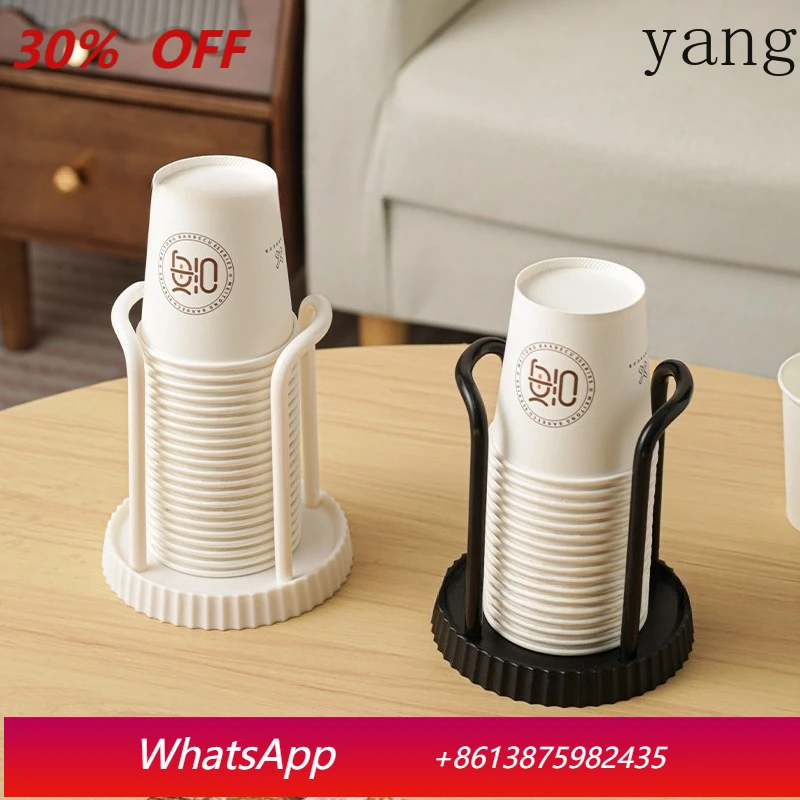 

LTT desktop paper cup storage rack household disposable cup picker rack