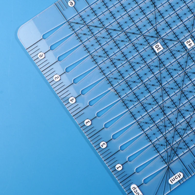 Quilting Ruler Square - 5-in-1-Quilt-Schneide-Lineal, transparente, quadratische Acryl-Schablonen, Nählineal zum