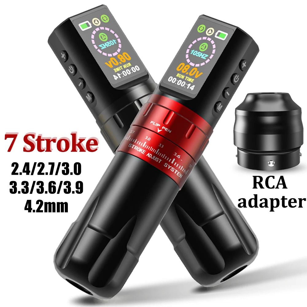 

Wireless Tattoo Machine Pen Rotary Cartridge Tattoo Machine 2.4-4.2mm Digital Display Tattoo Machine for Makeup Choice Supply