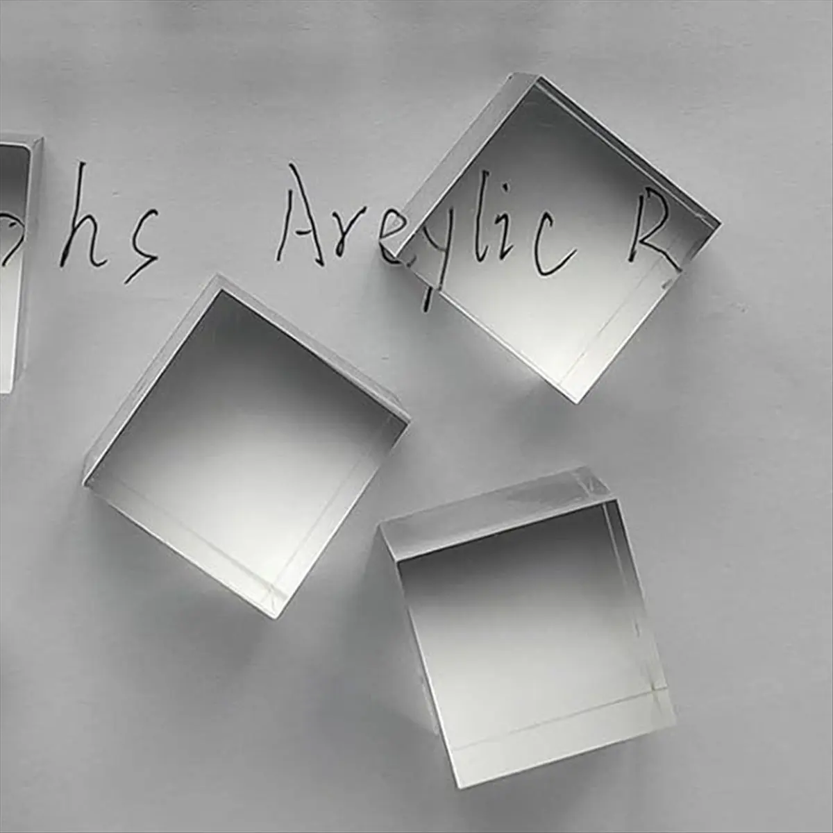 FOR HOME 10 Pcs 1inch X 1inch X 1inch Clear Acrylic Square Squares Blocks - All Sides Polished, Plastic Square Rod Peg
