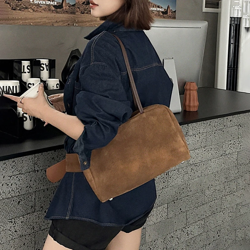 

Bowling ball frosted cowhide briefcase large capacity women's bag versatile one-shoulder handbag free hot stamping letters