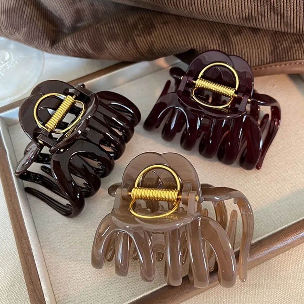 

Personalized French Style Pumpkin Hair Claw Large Cute Hair Grab 9cm/3.54inch Headwear Shark Clip Daily