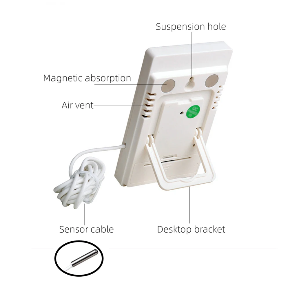 LCD Digital Thermometer Hygrometer Temperature Indoor Meter Sensor Convenient Humidity Meter Gauge Instruments Weather Station