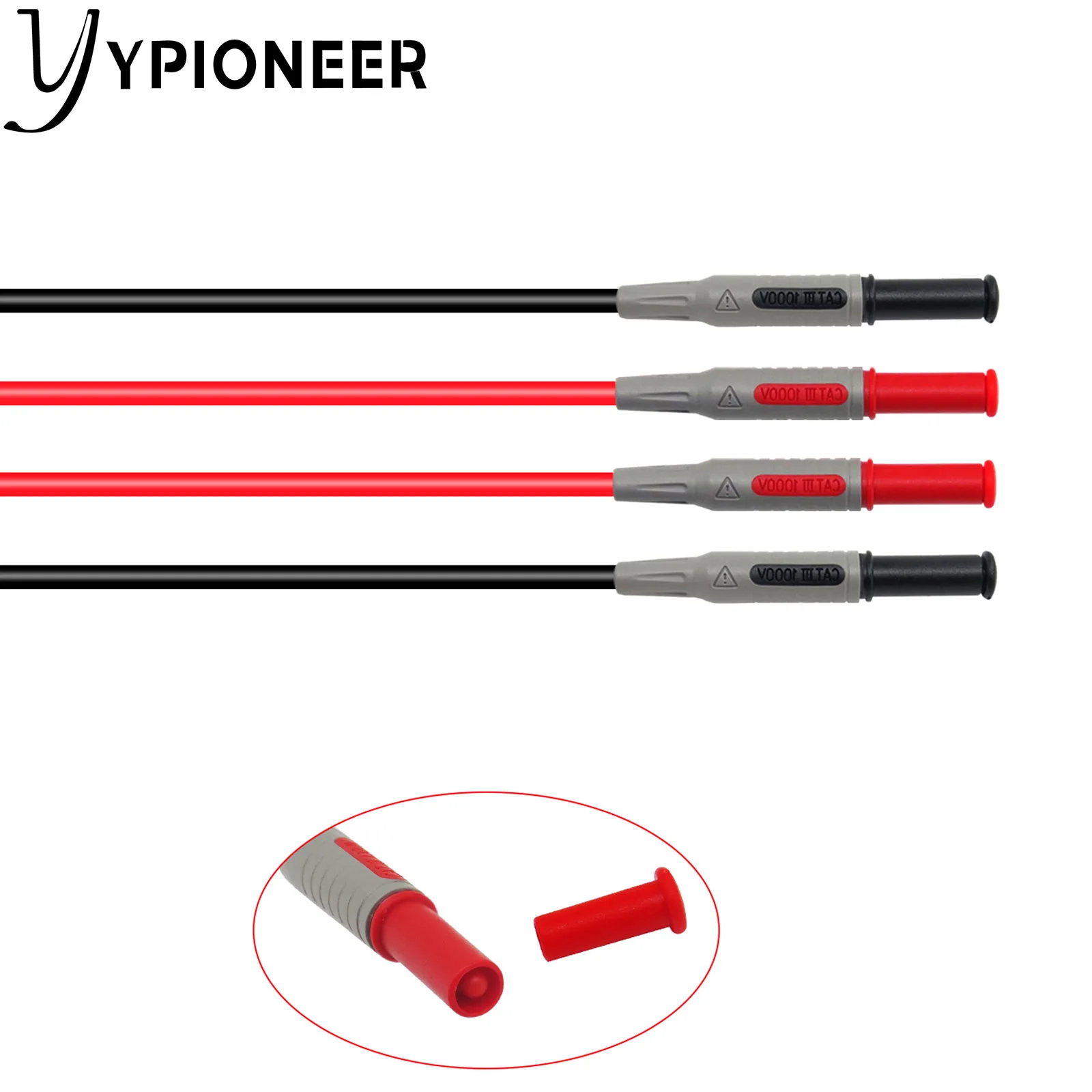 Ypioneer-kit de teste de multímetro p1600a, com sondas reposição, clipes de jacaré para testes elétricos