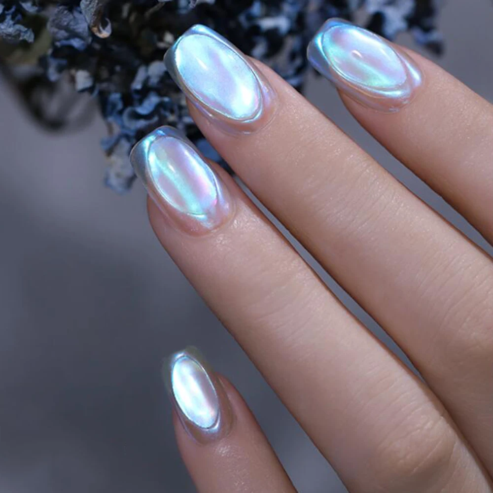 0.2 g/caixa 6 cores verão aurora prego glitter super brilhante néon polarizado pigmento diy ultra fino sereia espelho cromo rubingdust