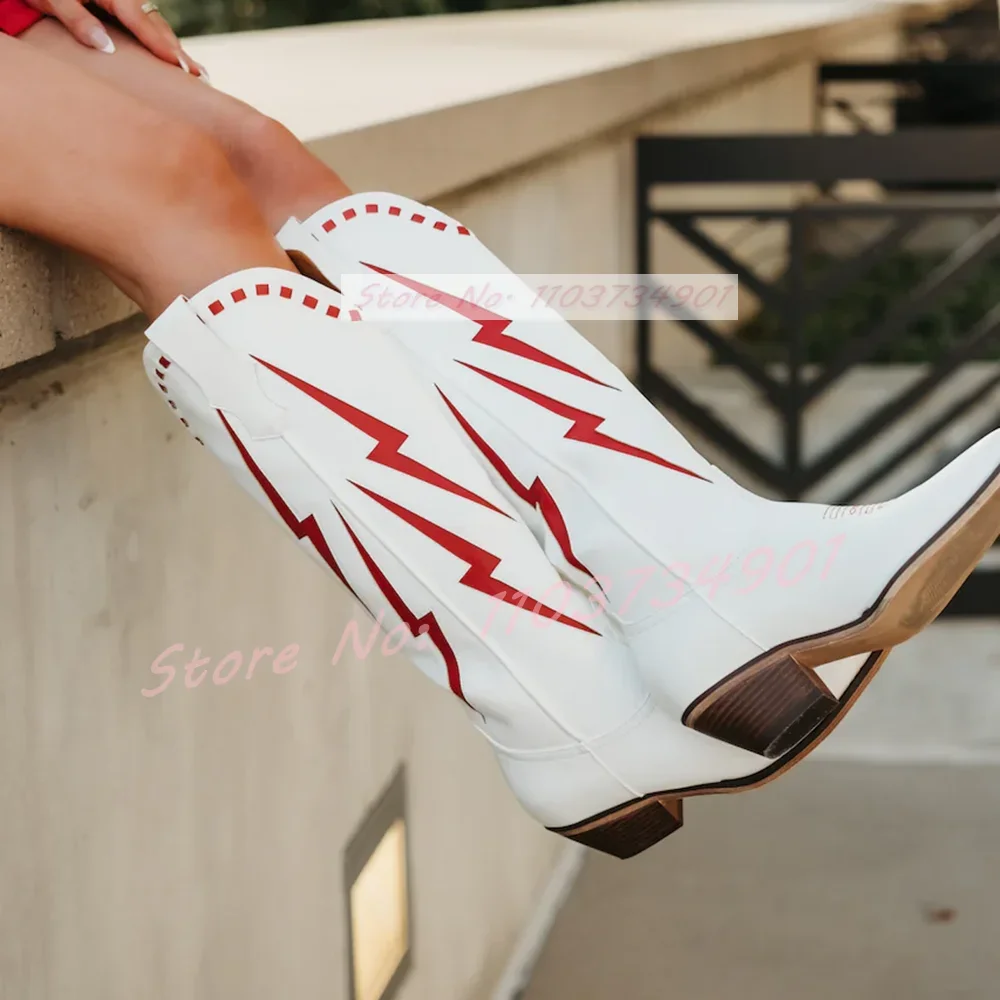 

Женские повседневные сапоги с молнией, белые классические сапоги до колена, с острым носком, без застежки, обувь на каблуке большого размера