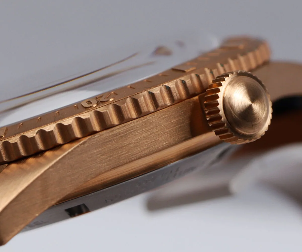 SEA HORIZON SH01 SH02 Herren Bronze Automatik-Taucheruhr CuSn6 42mm PT5000 SW200 Doppelt gewölbtes Saphirglas 100M – Detail 10