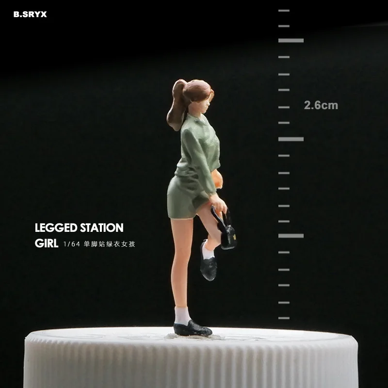 1:64 Anime Mini Pop meisje Figuur Model miniatuur Fotografie rekwisieten Scène Model DIY Zand tafel landschapsarchitectuur ornament Gift