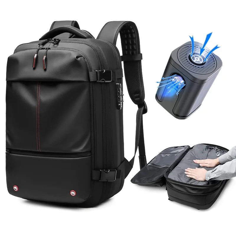 Bolsa de viaje con sistema de vacío expandible, Airbag con separación en seco y húmedo, mochila de compresión al vacío impermeable para exteriores con Airbag D710