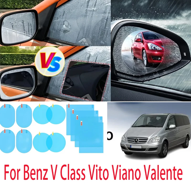 

For Mercedes-Benz V Class Vito Viano Car and motorcycle rearview mirror waterproof anti fog defrosting transparent window waterp