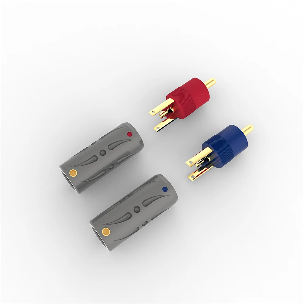 Viborg VR105G VR105S Pure Copper Gold plated RCA Pure Copper RCA non-magnetic Gold plated RCA Pure Copper connector