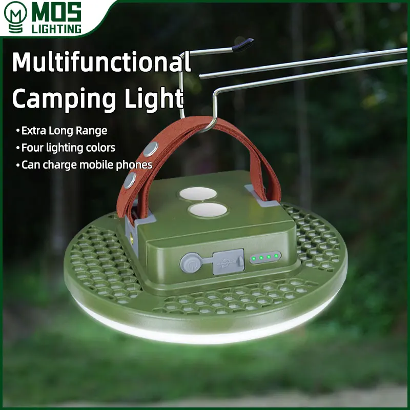 

MOSLIGHTING 13500mAh 60W Rechargeable LED Camping Lantern with Magnet Strong Light Portable Flashlights Tent Work Repair Lights