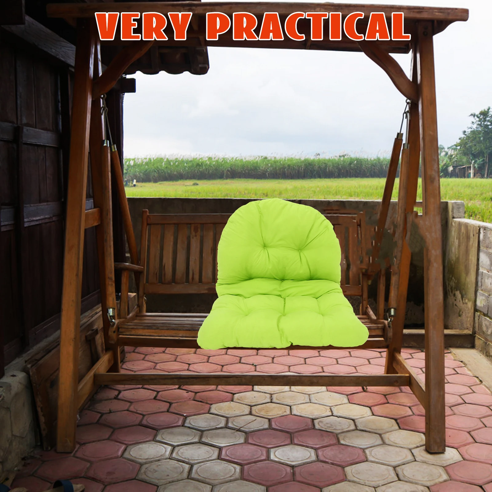 وسادة كرسي على شكل بيضة متينة للحديقة الخارجية وسادة معلقة قابلة للغسل في الغسالة وديكور أثاث مختلف