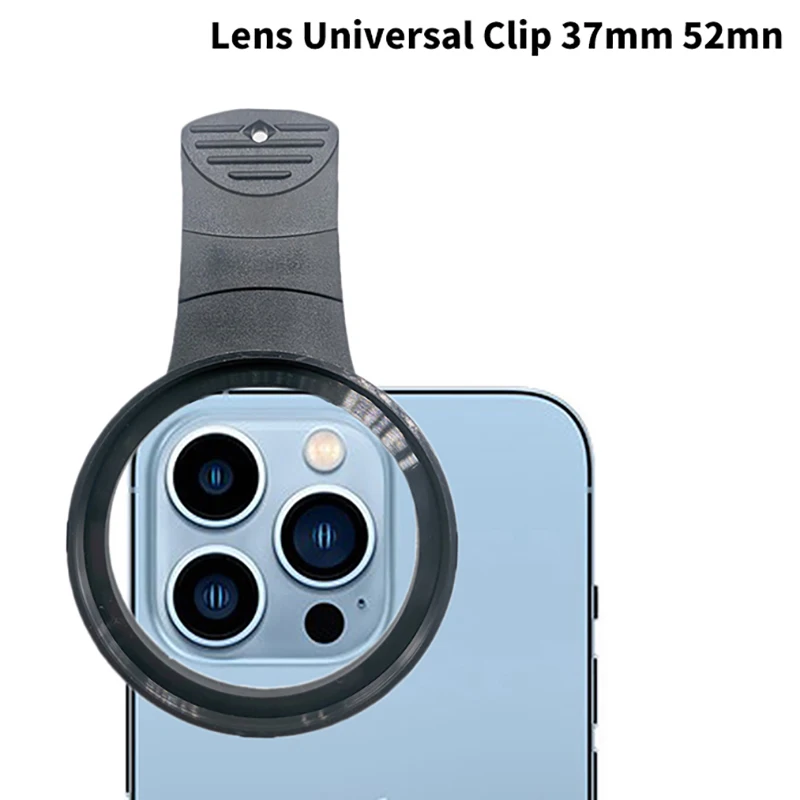 Universal Lens Clip Phone Lens Clip For 37mm 52mm CPL Wide Angle Zoom Fish Eye Macro Filter Lens Clip For IPhone All Smartphones