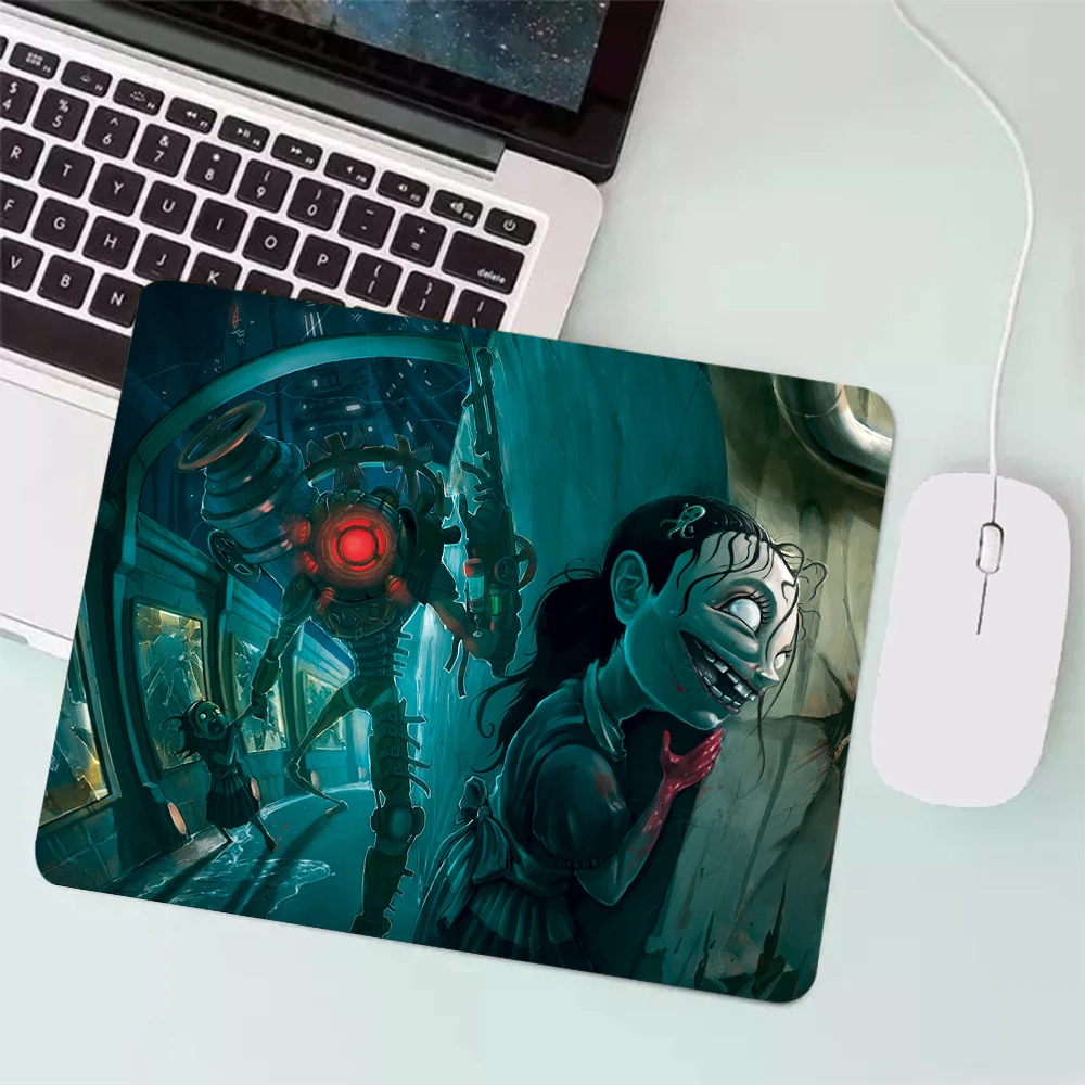 Bioshock Small Gaming Mouse Pad PC Gamer Keyboard Mousepad Computer Office Mouse Mat XXL Laptop Carpet Anime Mause pad Desk Mat