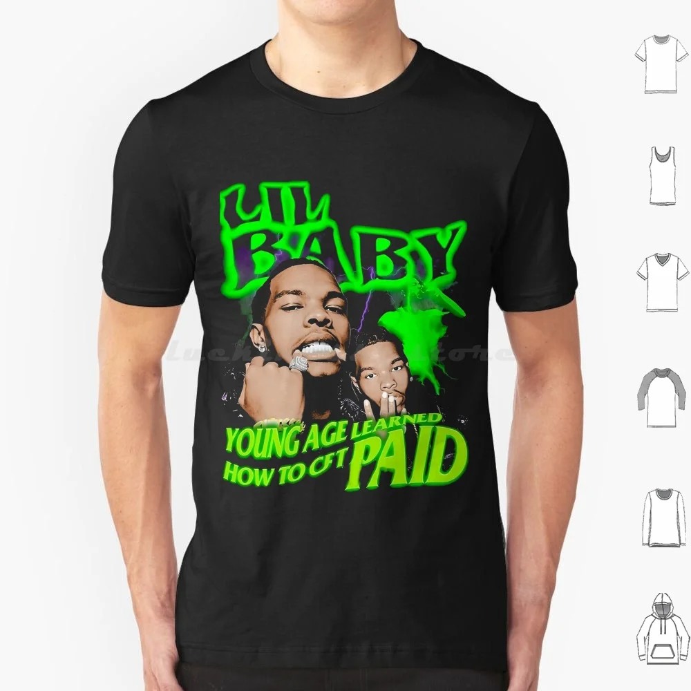 

Lil Baby Vintage Design / Rapper Hip-Hop Streetwear T Shirt 6xl Cotton Cool Tee Lil Lil Baby Rapper Rap Hip Hop