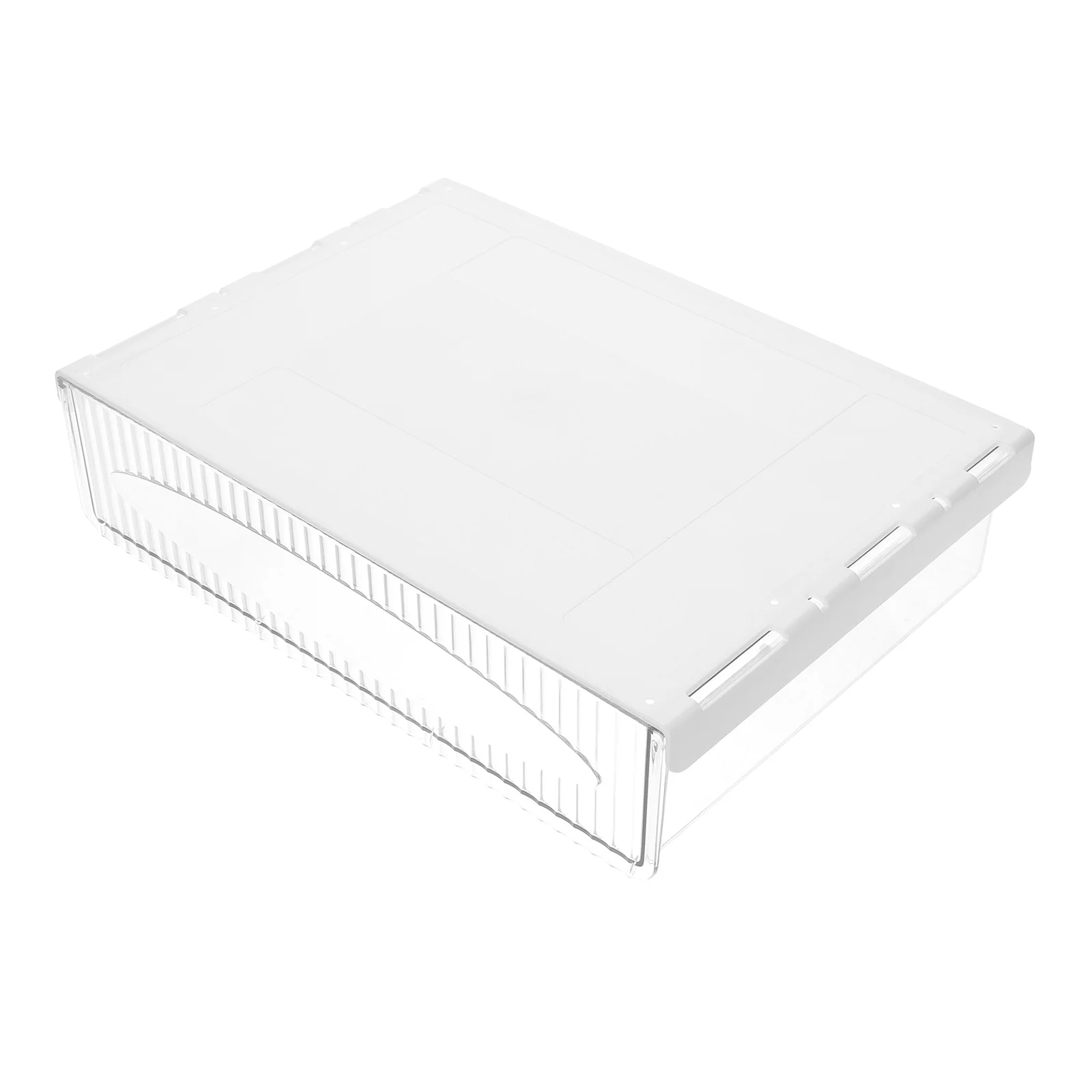 

Under-table Drawer Rack Organizer Attachment Desk Plastic Storage Box No-punch Desktop Organiser White Office