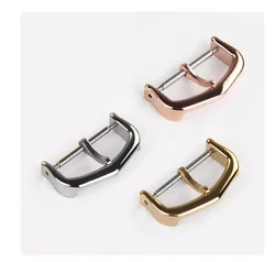 NEW   Belt Buckle 316L Polishing Stainless Steel Pin Buckle 12mm 14mm 16mm 18mm Gold Clasp Watch Accessories