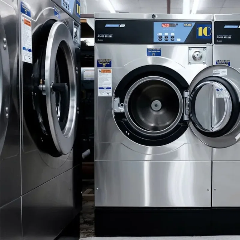 Washer and Dryer Machine Coin Operated One Stop Solution Commercial Laundry Machinery 12kg