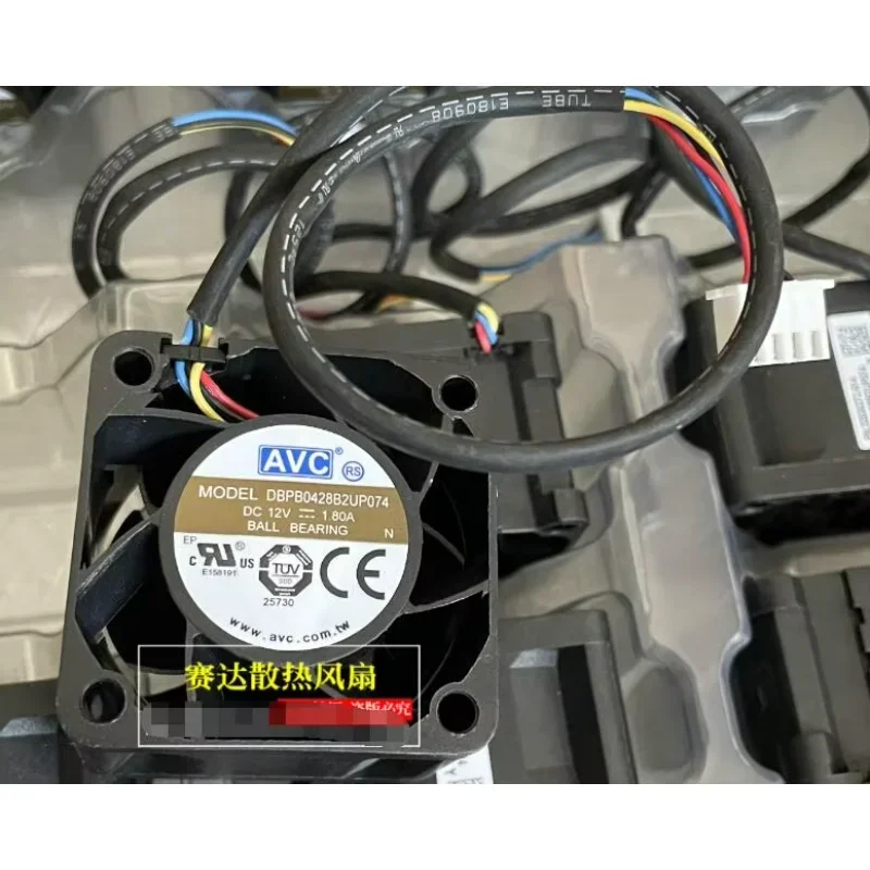 

AVC DBPB0428B2UP074 Вентилятор охлаждения сервера, 12 В постоянного тока, 1,80 А, 40x40x28 мм, 4-проводной