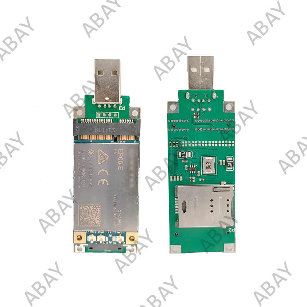 Quectel Mini PCIE EC200T-EU / EP06-E / EC25-EUX 4G LTE IoT Module With Minipcie to USB Adapter With SIM Card Slot