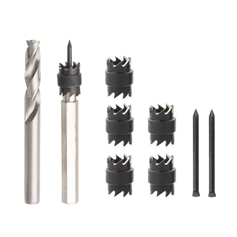 9-Piece Set Of Welding Spot Removal Drill Decoration Anchor Bit Steel High-Speed Steel Spot Welding Drill Electric Tool Set