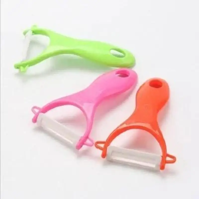 Kitchen Vegetable Fruit Ceramic Peeler Cooking Tools Potato Peelers Ceramic Peeler Household Convenience Small Tool Random Color