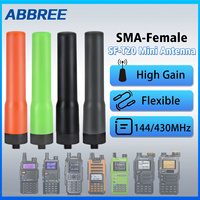 ABBREE SF-20 Mini Soft Antenna Dual Band VHF UHF SMA-Female For Baofeng  UV-32 UV-5RUV-21 PRO Quansheng UV-K5 8 Walkie Talkie