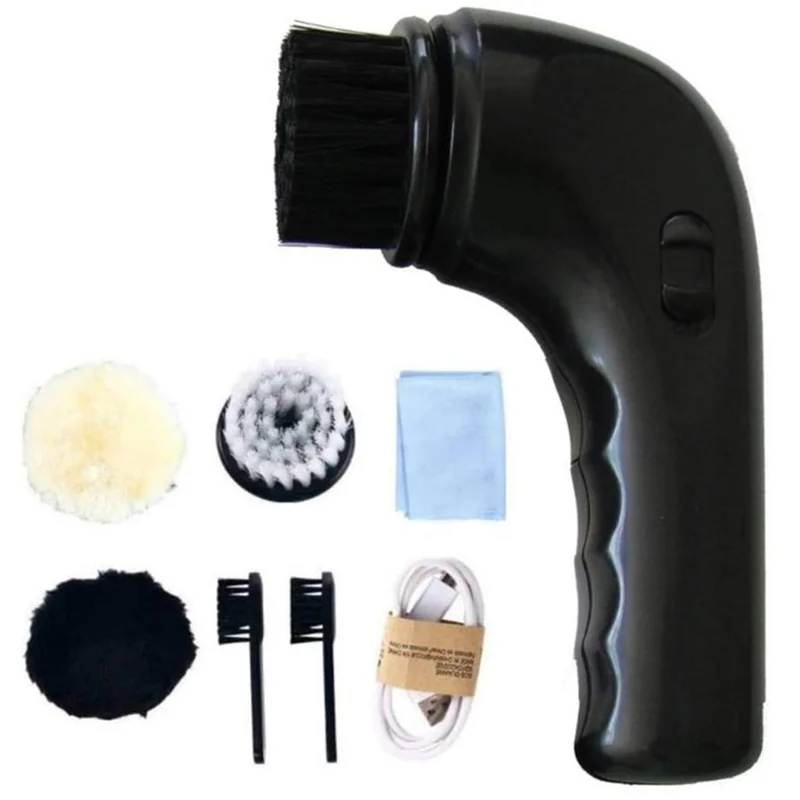 AB13-Electric Shoe Brush Machine Handheld USB Interface Charging Polishing Brush Multifunction High Power Endurance