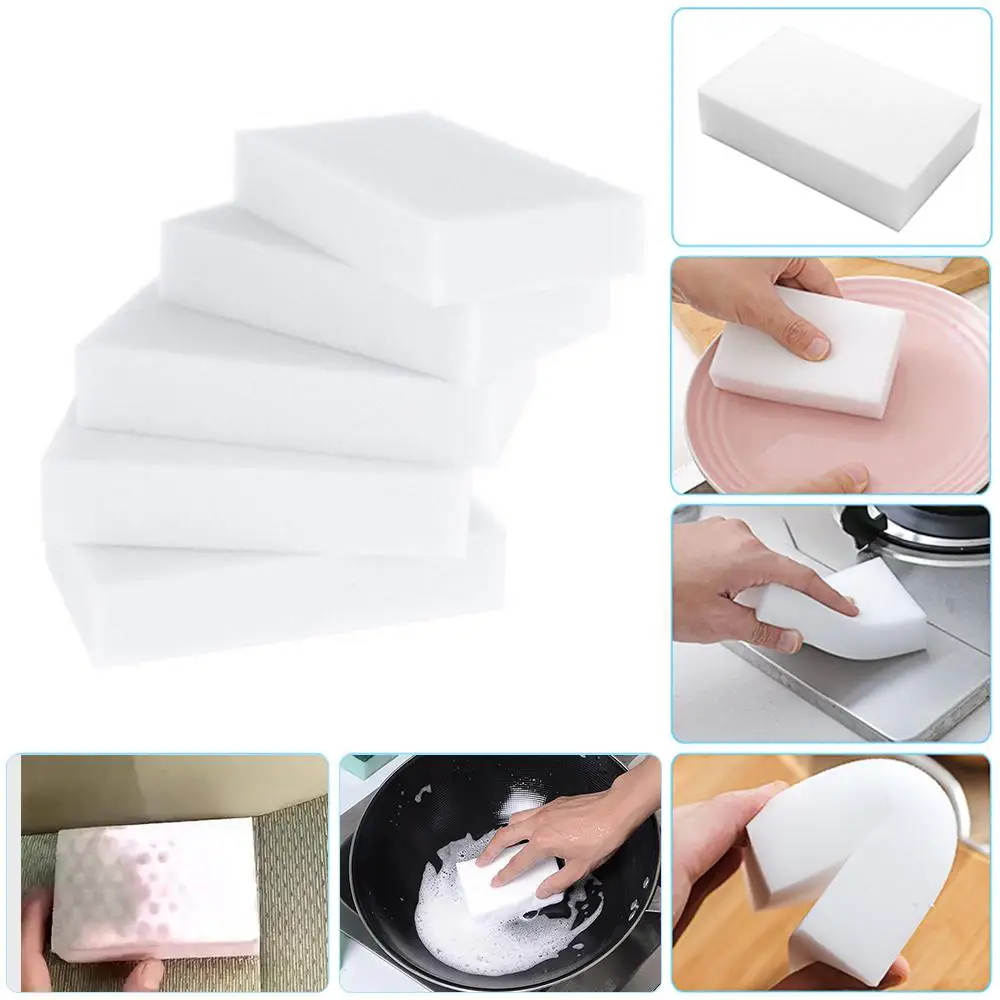 1-lot Melamine Eraser Melamine Cleaner For Kitchen Office Bathroom Home Cleaning Sponges 10x6x1.7 Cm Car Wash