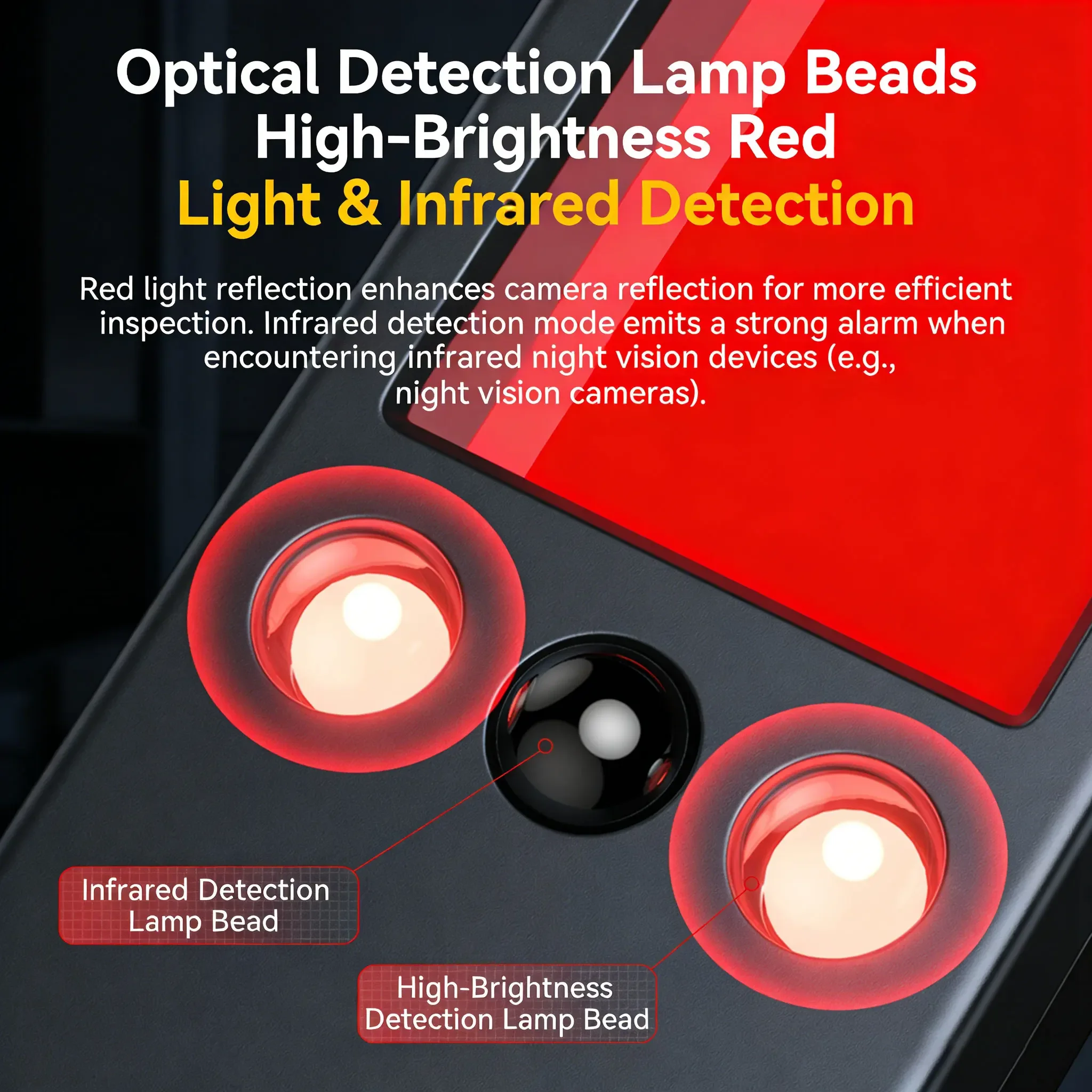Hidden Smart Camera Detector Anti-Eavesading Anti-Stealing Anti-Tracking Very Suitable for Meeting Rooms Families Hotels Cars
