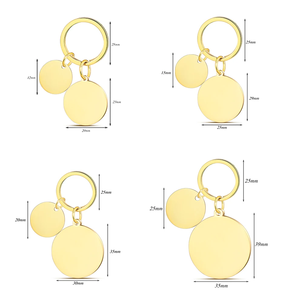 هدية عيد الأب سلسلة مفاتيح للأب والابنة محفورة "سأكون فتاتك الصغيرة دائمًا ستكون بطلي دائمًا" مجوهرات كيرينغ #4