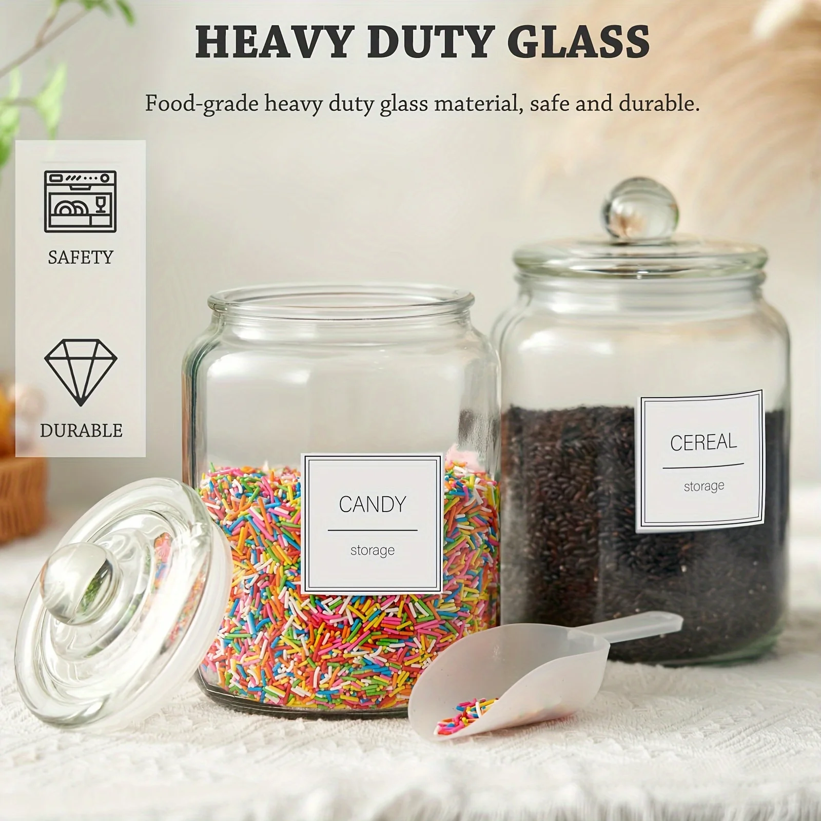 Stoples Kaca Besar Setengah Ga - Glass Food Storage Xl ulasan dan harga