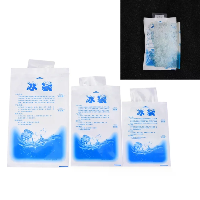 5Pcs Instant Cold Ice Packs For Cooling Therapy Emergency First Aid Food Storage