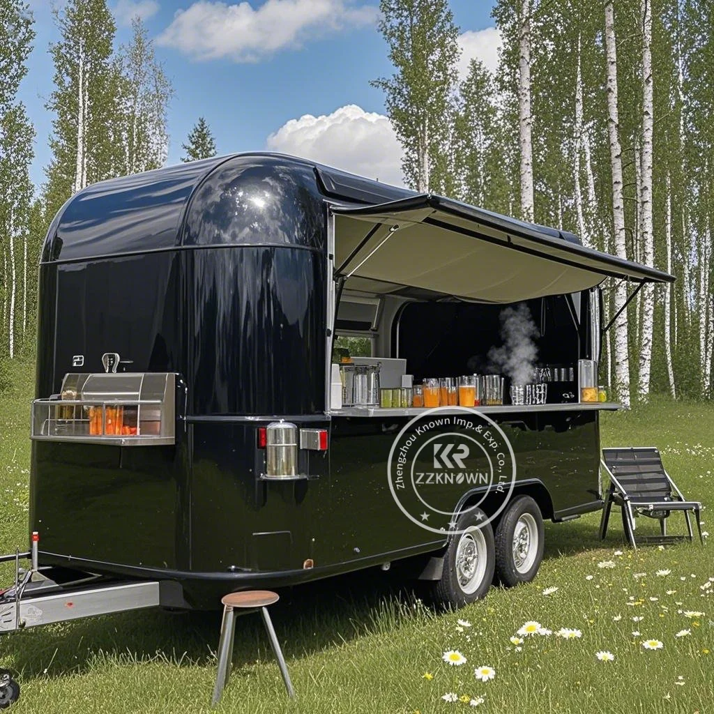   Food Truck Portable Fried Chicken Station Frying Setup Service Concession Food Trailer Fully Kitchen