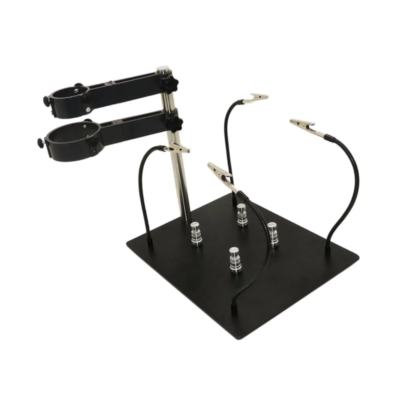 Hot Air Hand Machine Holder Stand Adjustable Rotary Fixation Flexible Display Bracket for Rework Circuit Board Maintenance