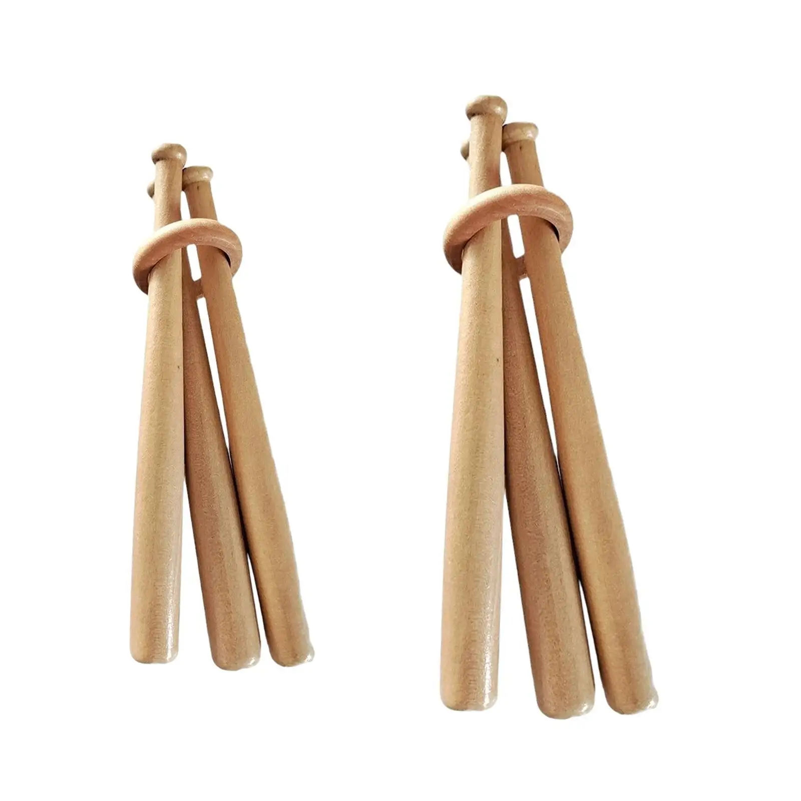 Wooden Baseball Stand Holder Rack Detachable Multipurpose for Golfball Desktop Decoration