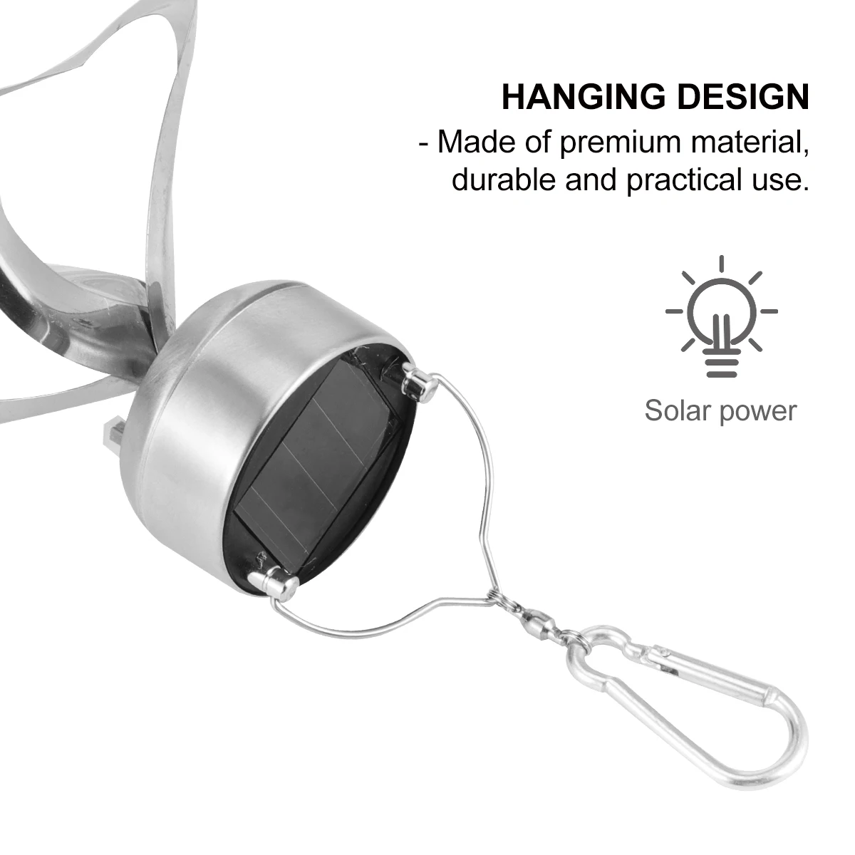 

Solar Wind Chimes Lights Rotating Led Hanging Lamp Outdoor Yard Decoration Auto On Light Sensor Hook Design Front Backyard