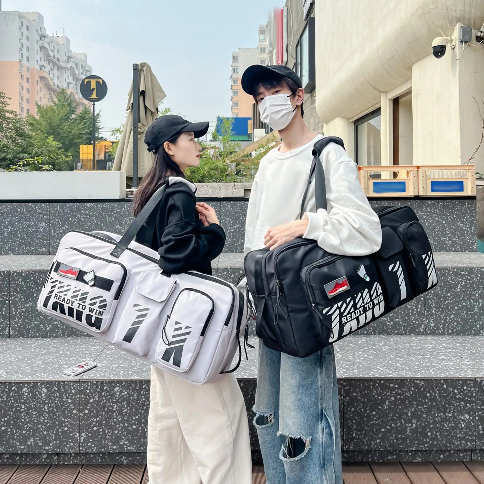 

Badminton Bag for Adults Waterproof Large Capacity Sports Equipment Bag