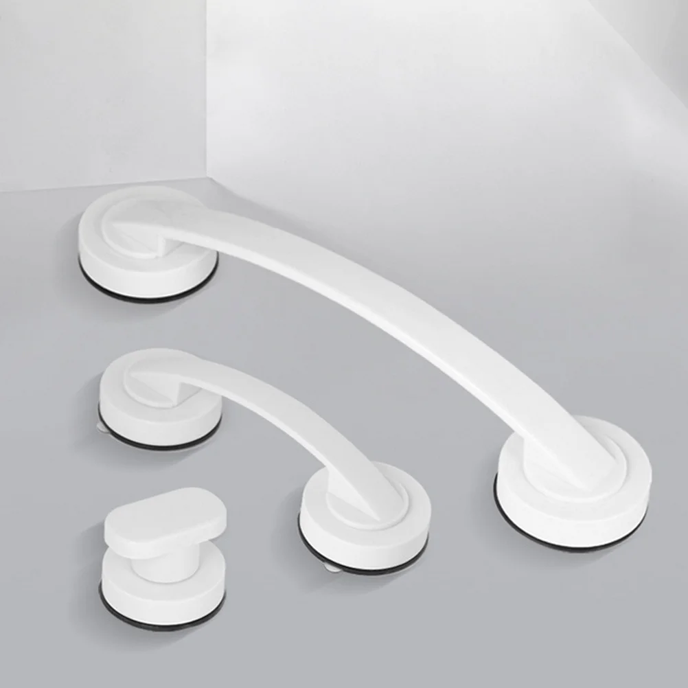 

Shower Handle Punch Free Bars Suction Cup Support Bathroom Safety Hand Mount Reusable Waterproof Grab Bar For