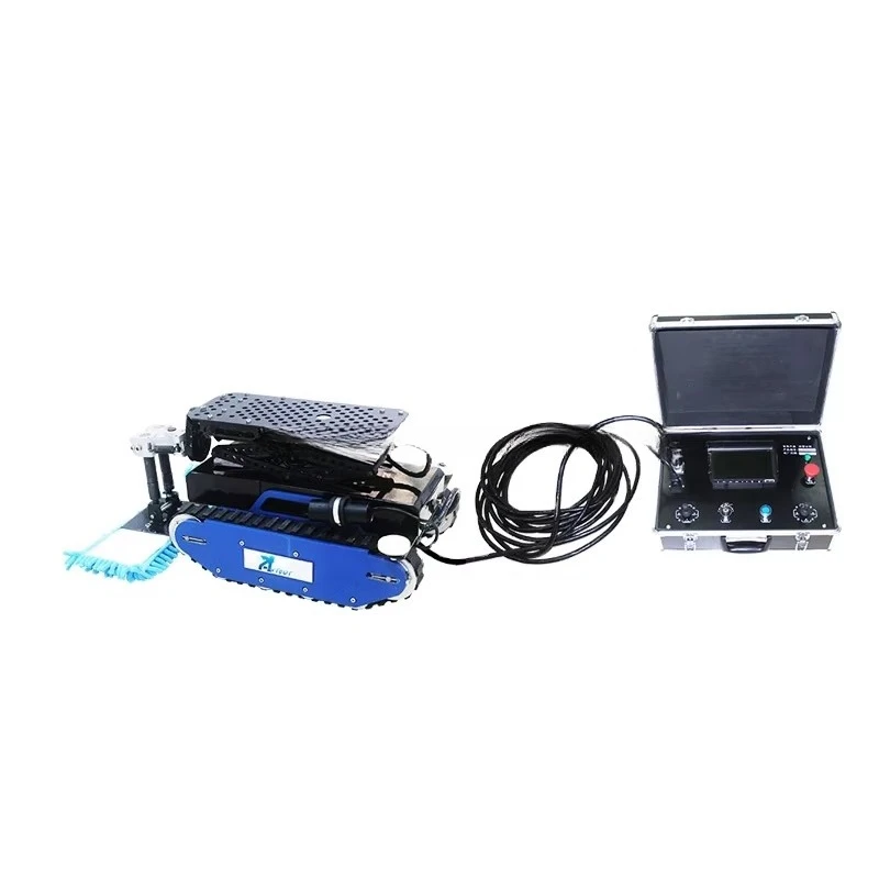 Brush cleaning robot with vacuum cleaner, pipe cleaning camera for sale
